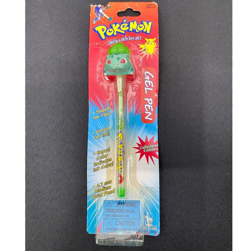New Vintage 1999 Pokémon Collector's Edition Bulbasaur Gel Pen